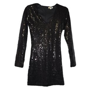 Tipsy Elves Women's Black Sequin Dress - Small - NWT